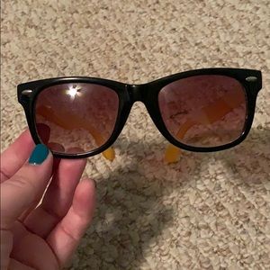 Black and orange sunglasses